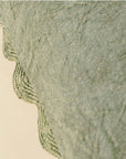 Scalloped Edge Pillow | Sage Green
