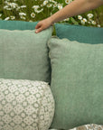 Scalloped Edge Pillow | Sage Green