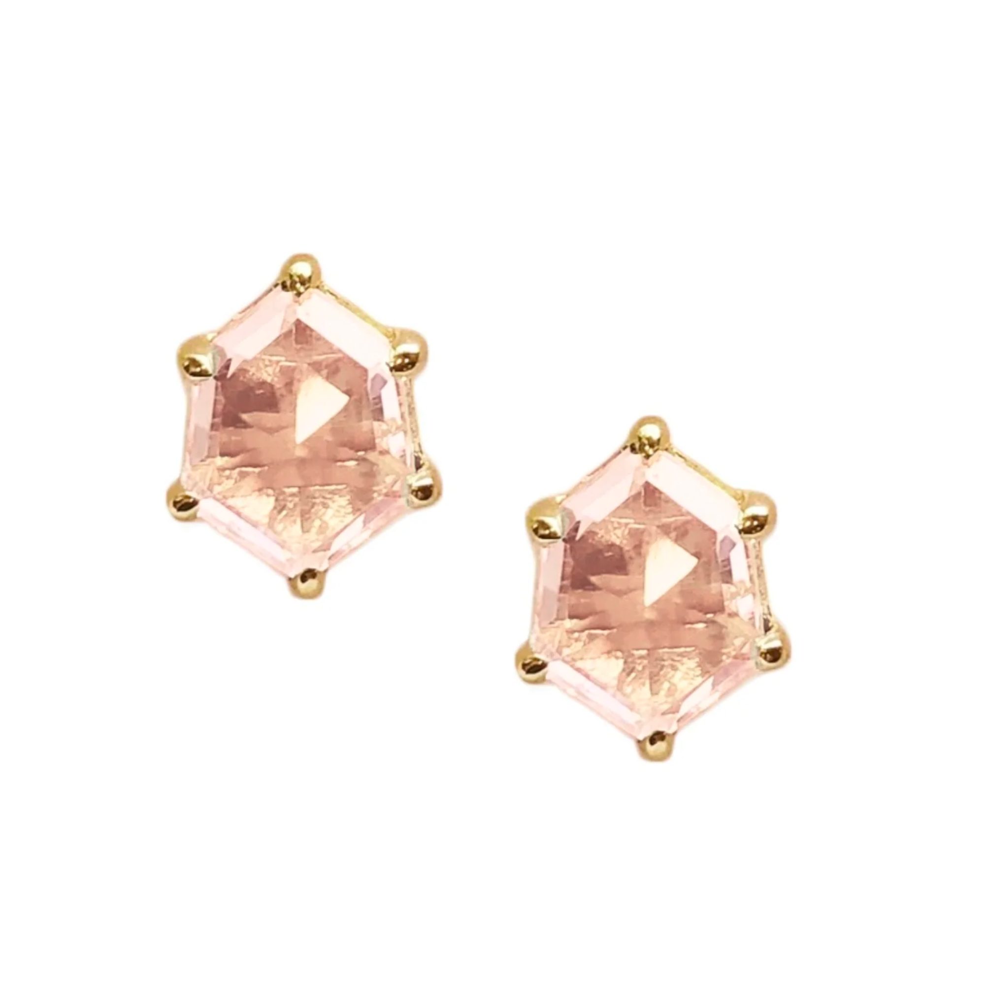 Earrings sales pink gold