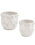 Stoneware Bow Planter