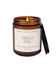 Hello Fall Amber Jar Candle