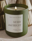 Merry & Bright Matte Jar Candle | Green