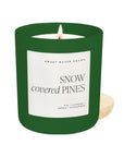 Snow Covered Pines Jar Candle | Green Matte