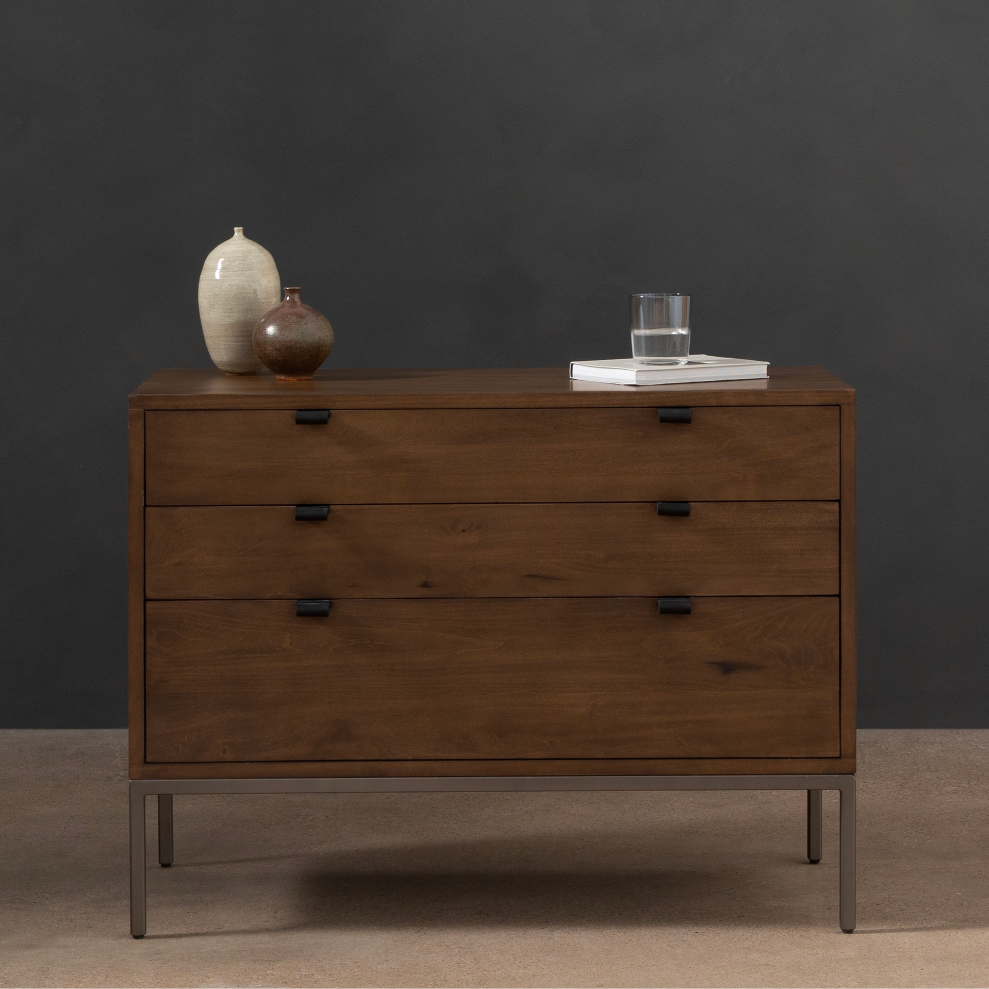 Trevor Large Nightstand Auburn Poplar Simone Ivy