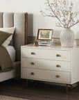 Van Rectangular Nightstand | Alabaster