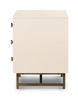 Van Rectangular Nightstand | Alabaster
