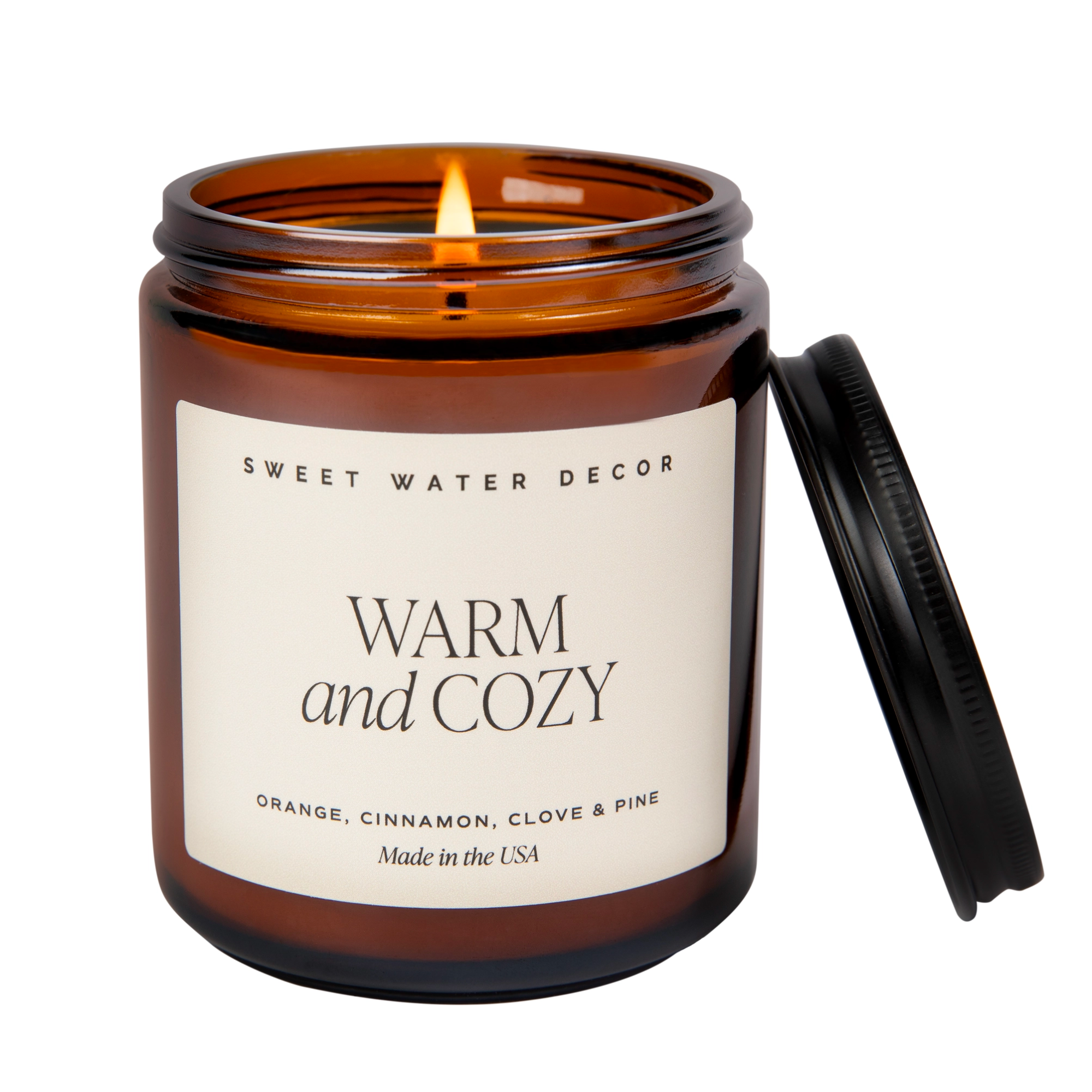 Warm + Cozy Amber Jar Candle