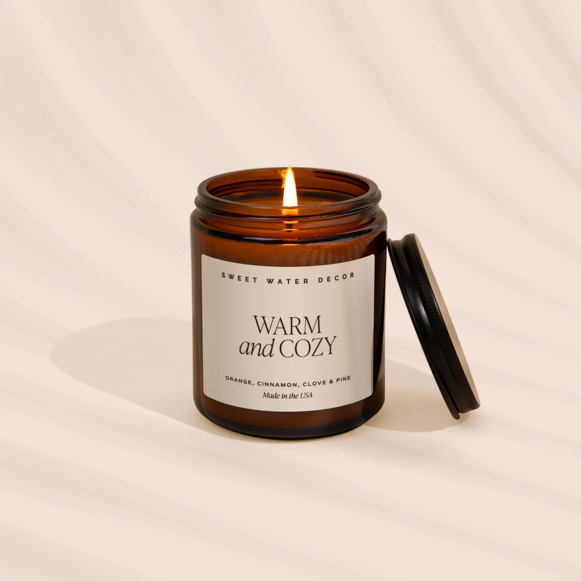 Warm + Cozy Amber Jar Candle