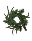 White Berry Evergreen Wreath 10"