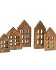 Wooden Winter House Set