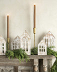 Wooden Winter House Set