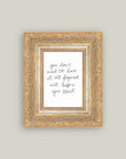 You Don't Need Framed Vintage Print