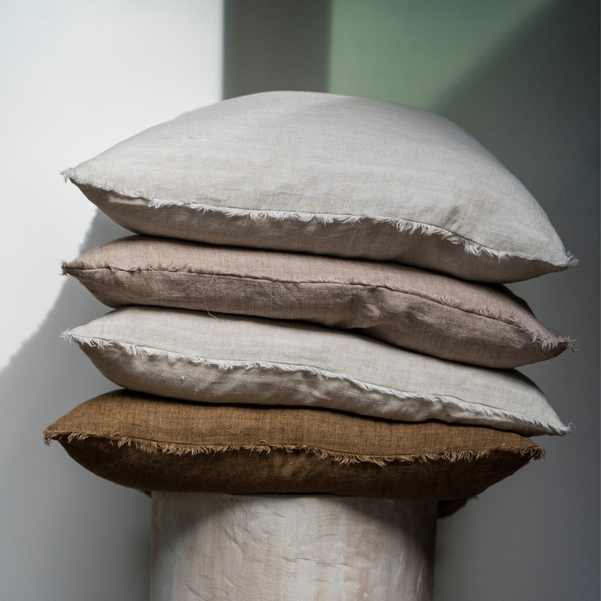 Oversized linen pillows sale