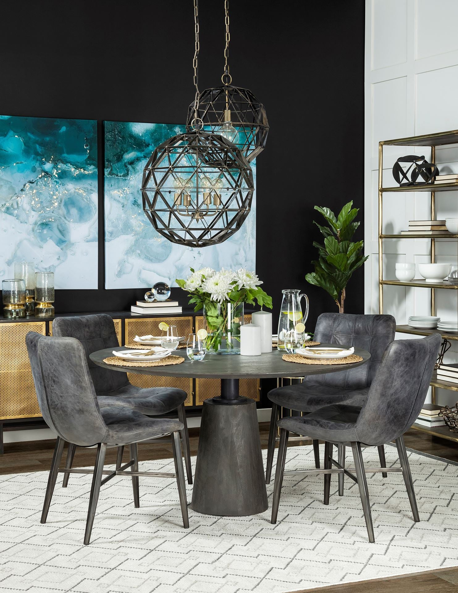 Maxwell Dining Table | Dark Brown