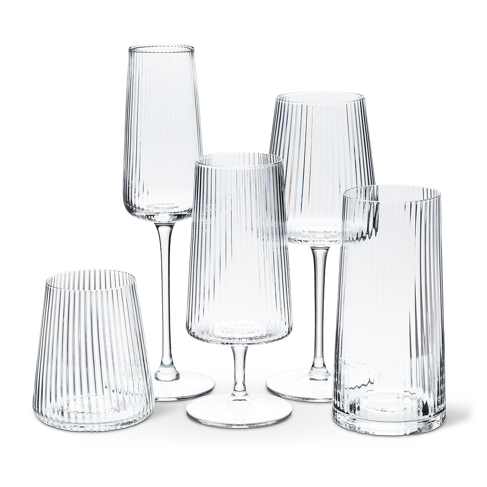 The Holiday Aisle® Demee 4 - Piece 14oz. Glass Drinking Glass Glassware Set