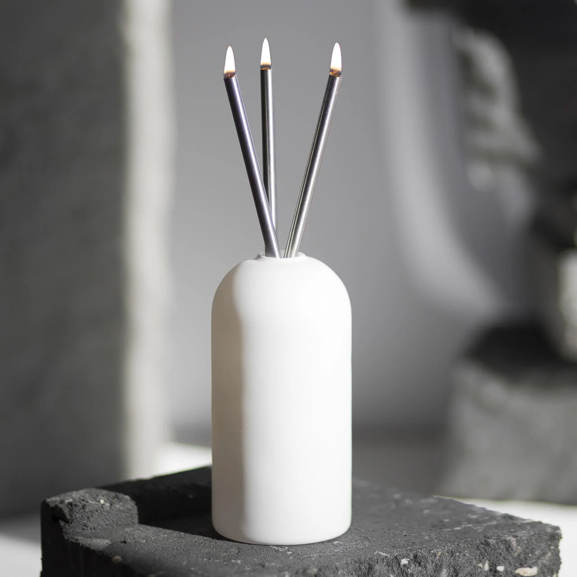 Everlasting Candles Silver Simone Ivy