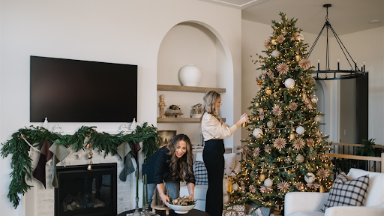 designers styling a tree in St. Albert
