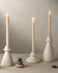 Arta Terracotta Candle Holder | White