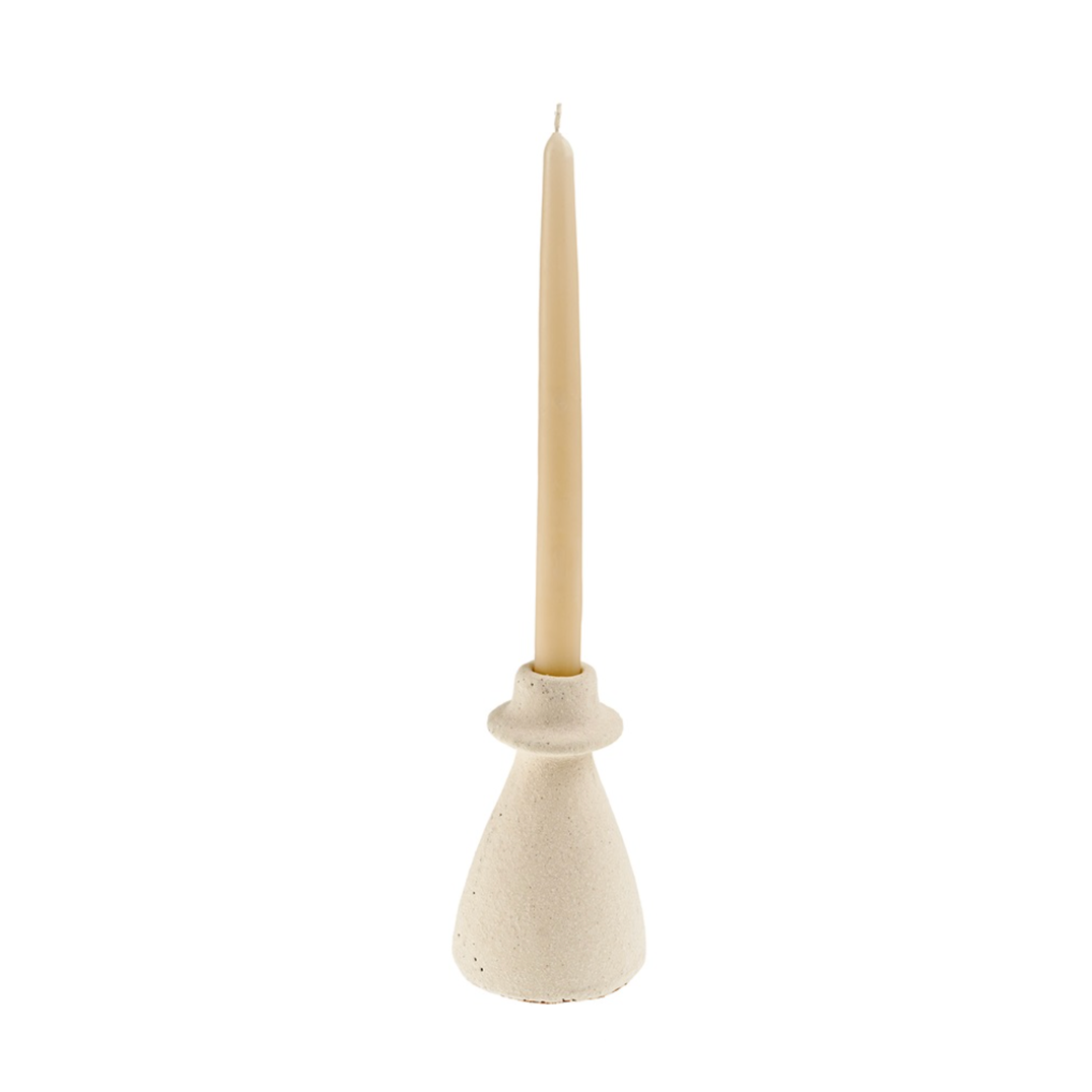 Arta Terracotta Candle Holder | White