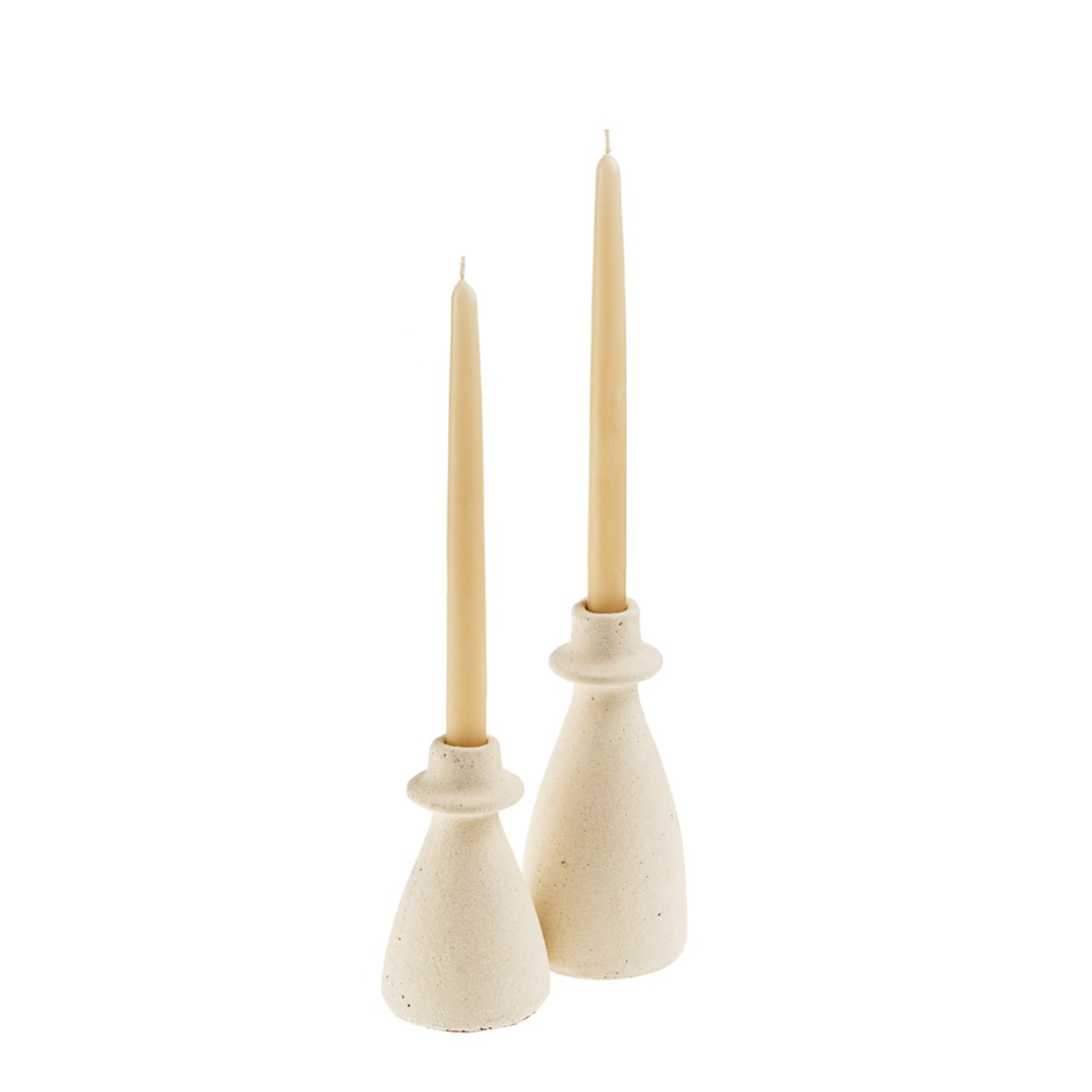 Arta Terracotta Candle Holder | White