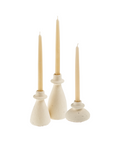 Arta Terracotta Candle Holder | White