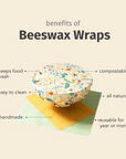 Beeswax Wraps Set of 3 - Blush Mush