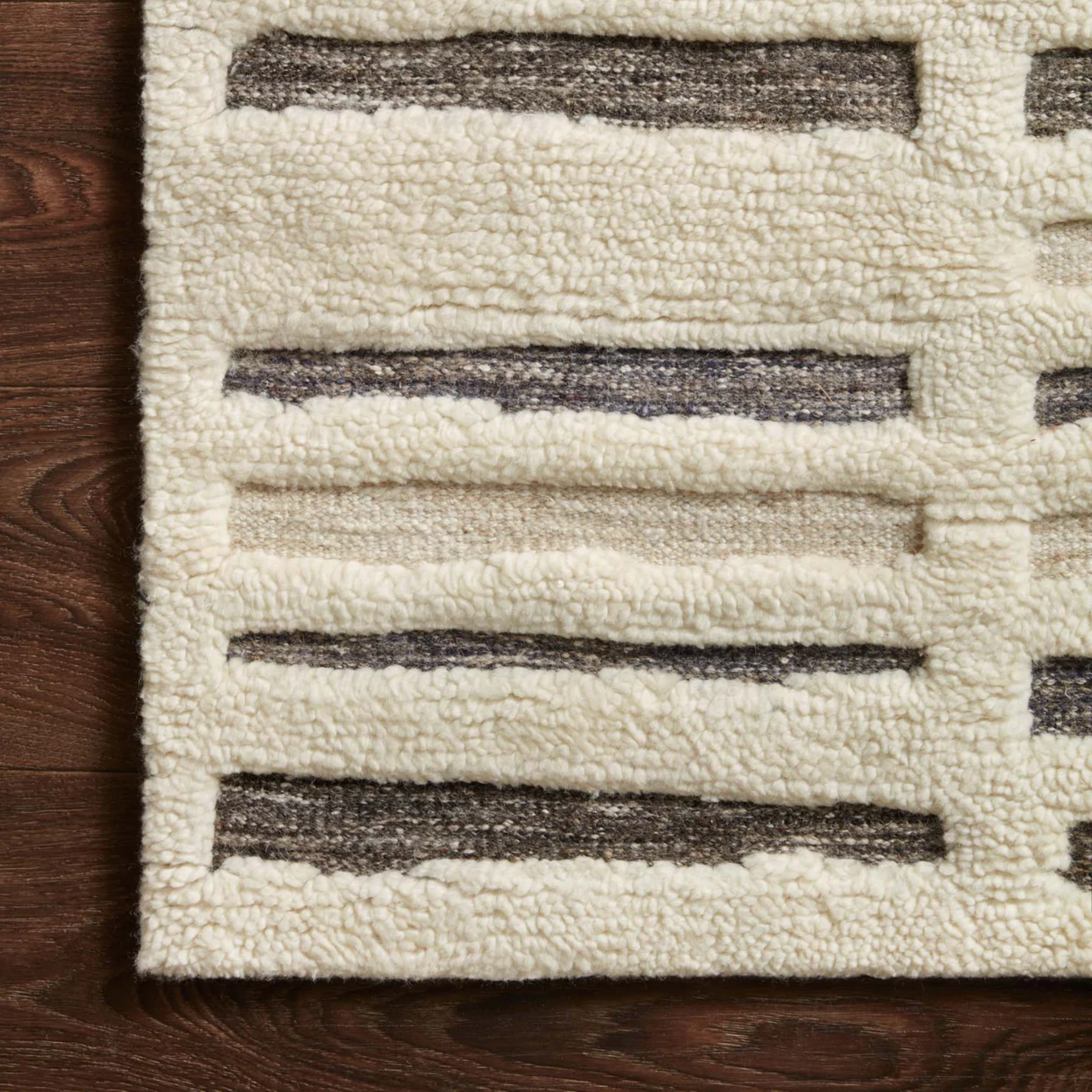 Bennett Rug | Ivory/Charcoal