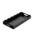 Black Scalloped Tray