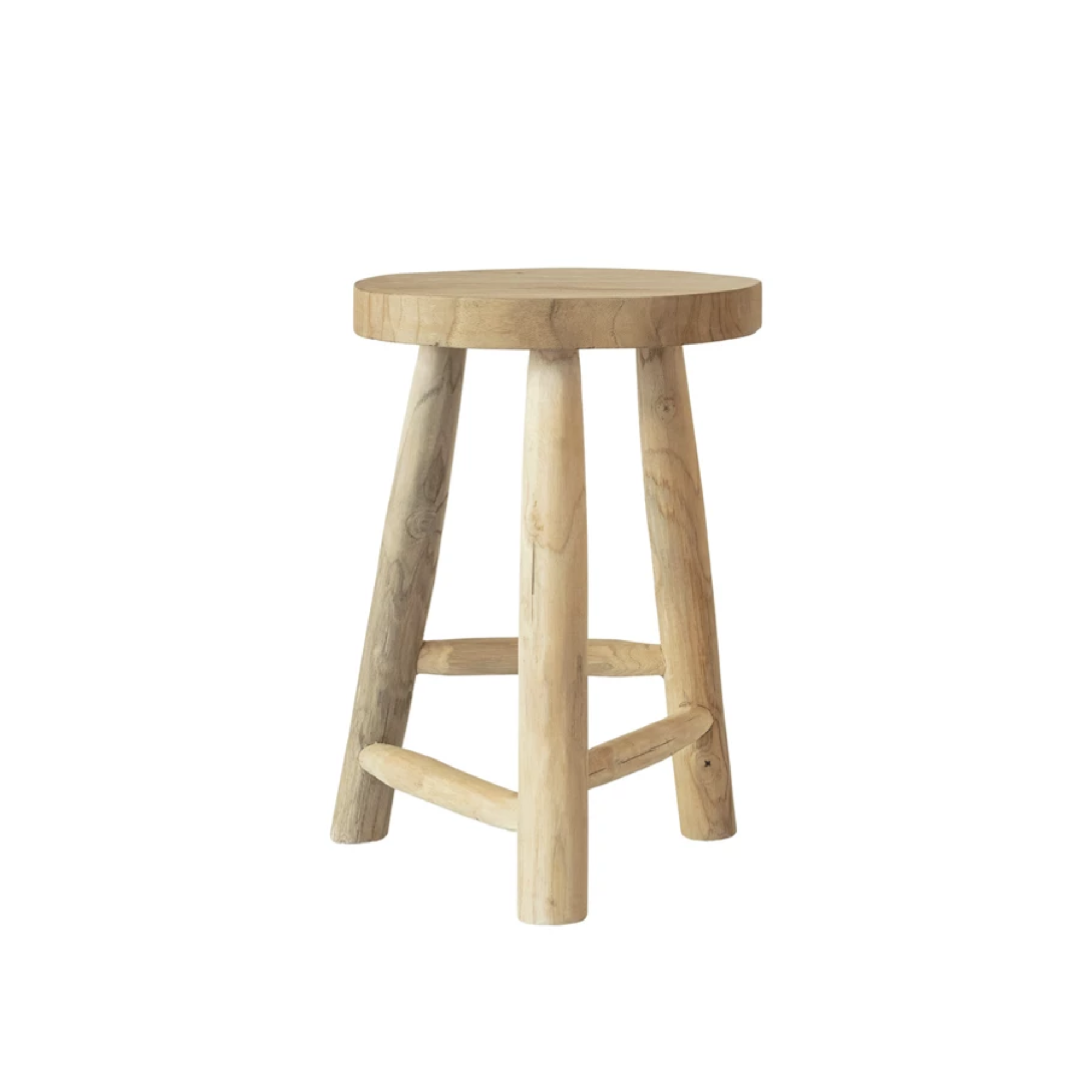 Bleached Teakwood Stool