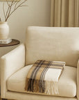 Brown Plaid Throw
