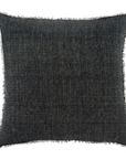 Layna Linen Pillow - Charcoal