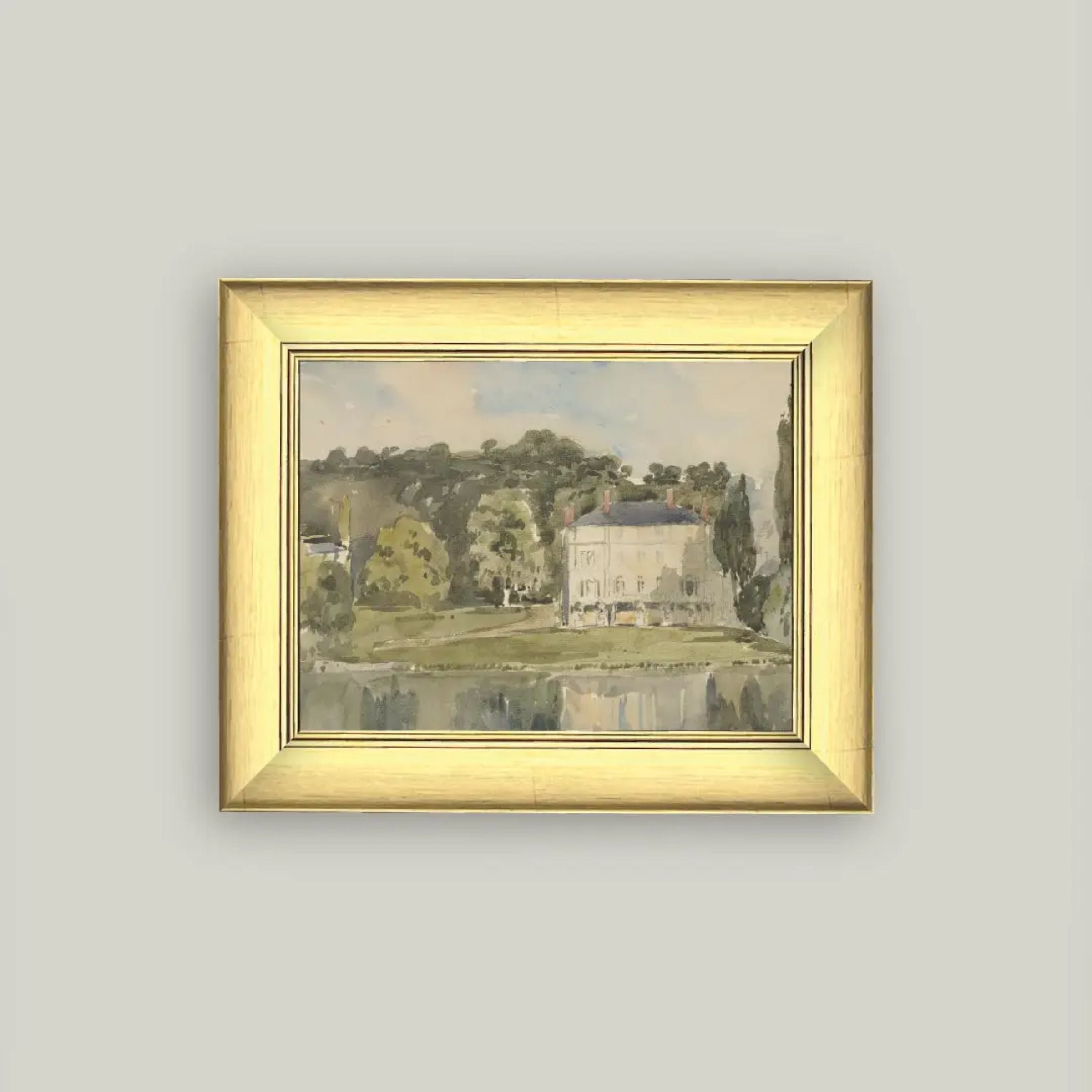 Chateau At Folembray Framed Antique Art