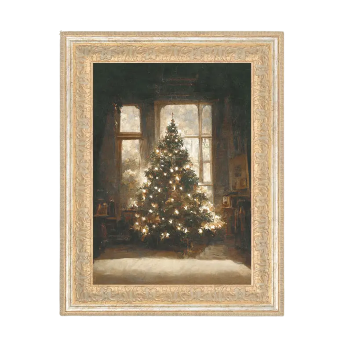 Christmas Morning Vintage Print