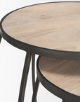 Clark Accent Tables - White Washed Wood