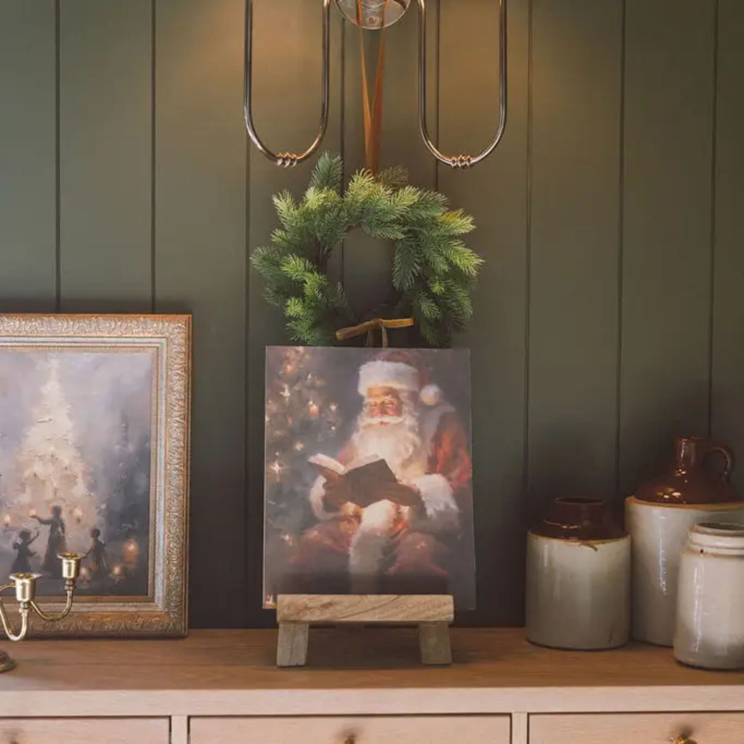 Classic Santa Vintage Print