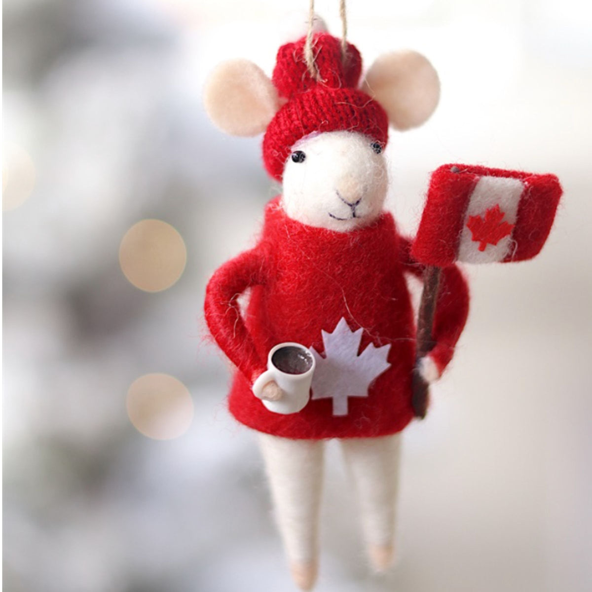 Cozy Canuck Mouse Ornament
