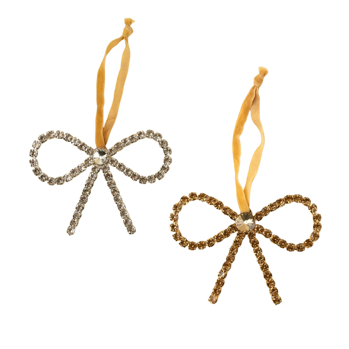Crystal Bow Ornament