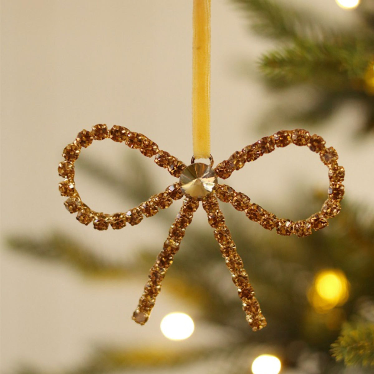 Crystal Bow Ornament