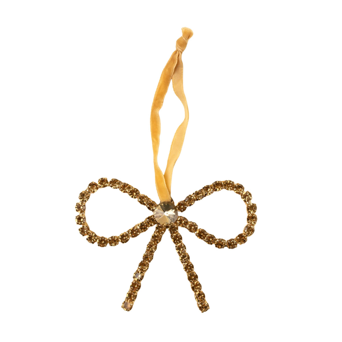 Crystal Bow Ornament