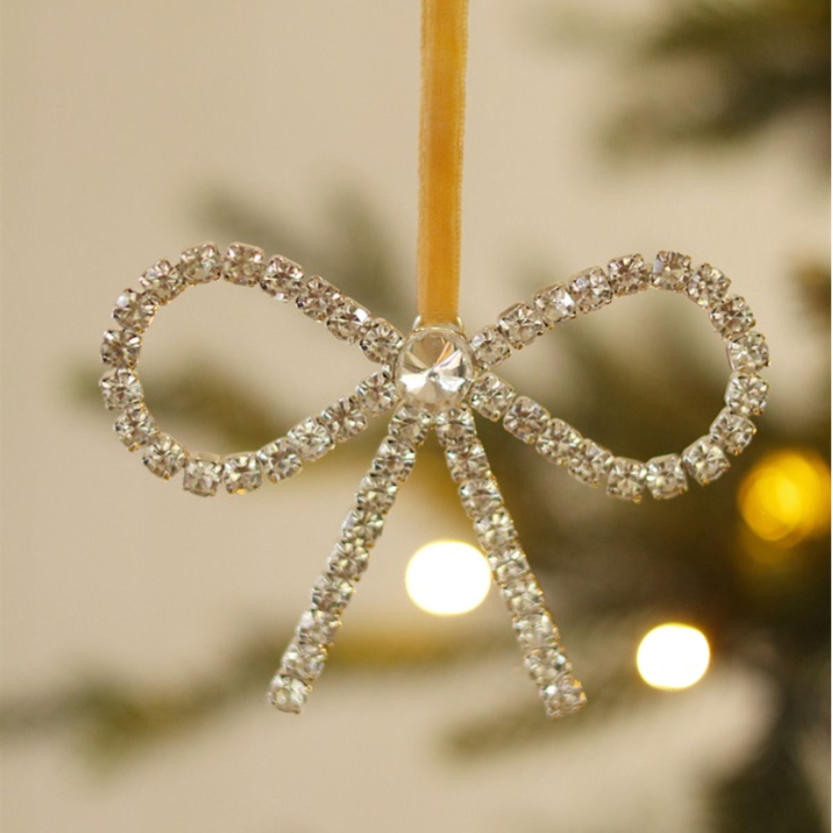 Crystal Bow Ornament