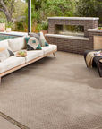 Dawn Indoor/Outdoor Rug | Natural Checkered