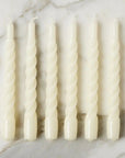 Lacquered Twisted Taper Candle