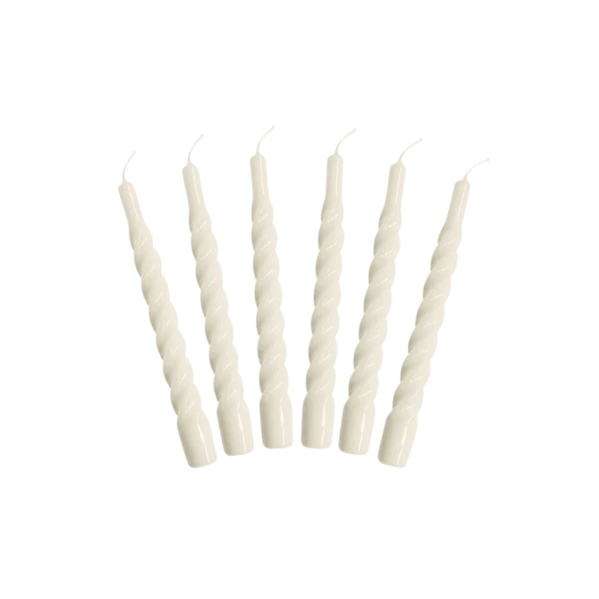 Lacquered Twisted Taper Candle