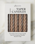 Lacquered Twisted Taper Candle