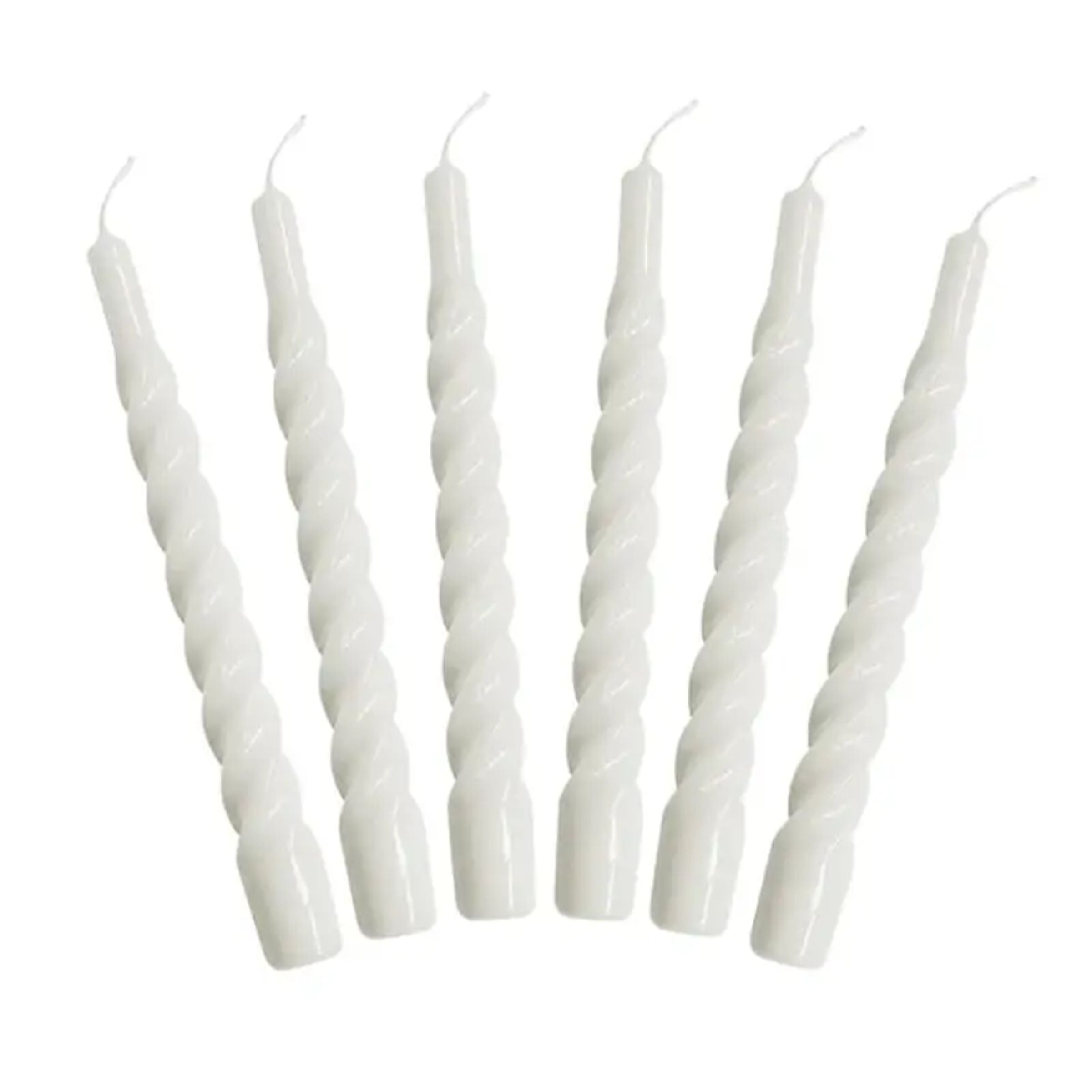 Lacquered Twisted Taper Candle