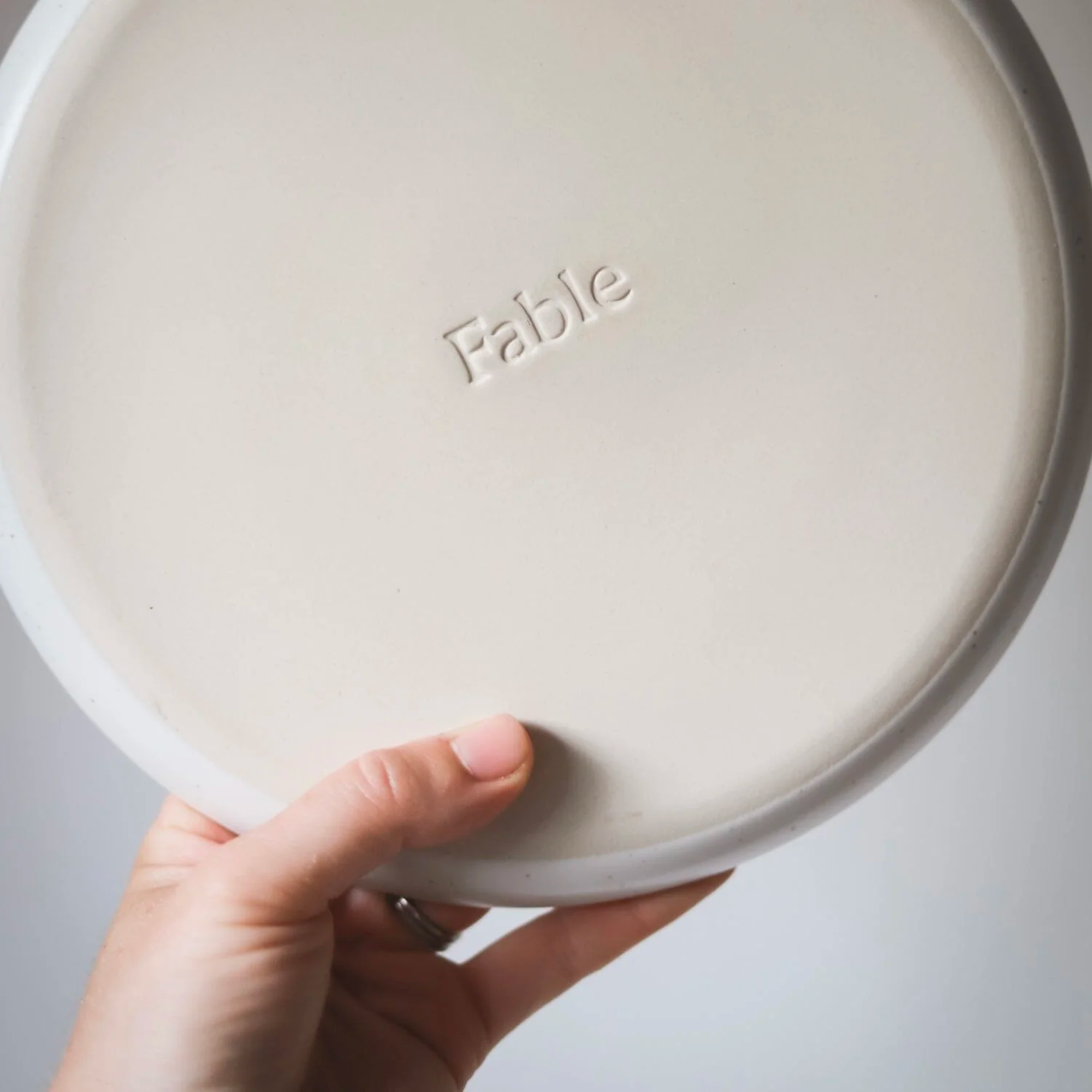 Fable Dinner Plates - Cloud White
