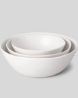 Fable Nested Serving Bowls - Cloud White