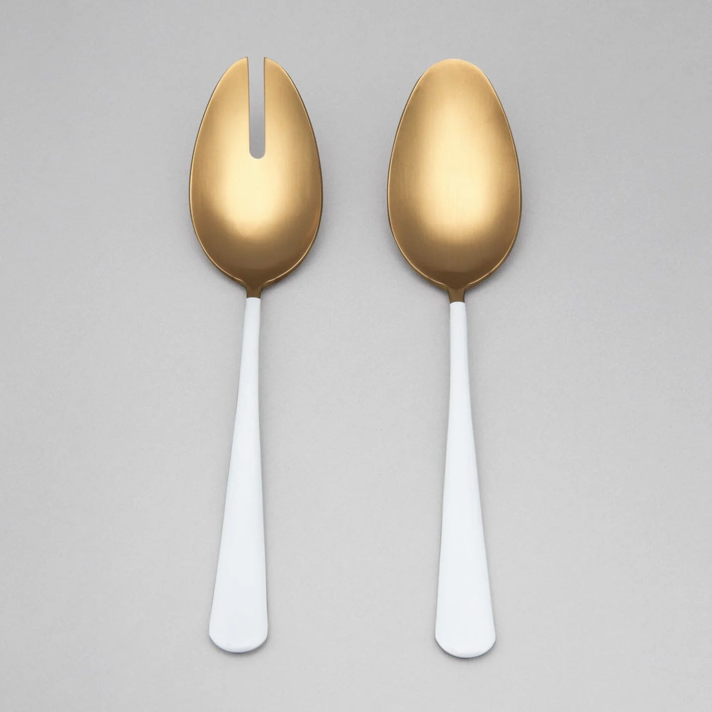 Fable Serving Spoons - Gold &amp; White