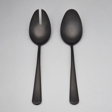 Fable Serving Spoons - Matte Black