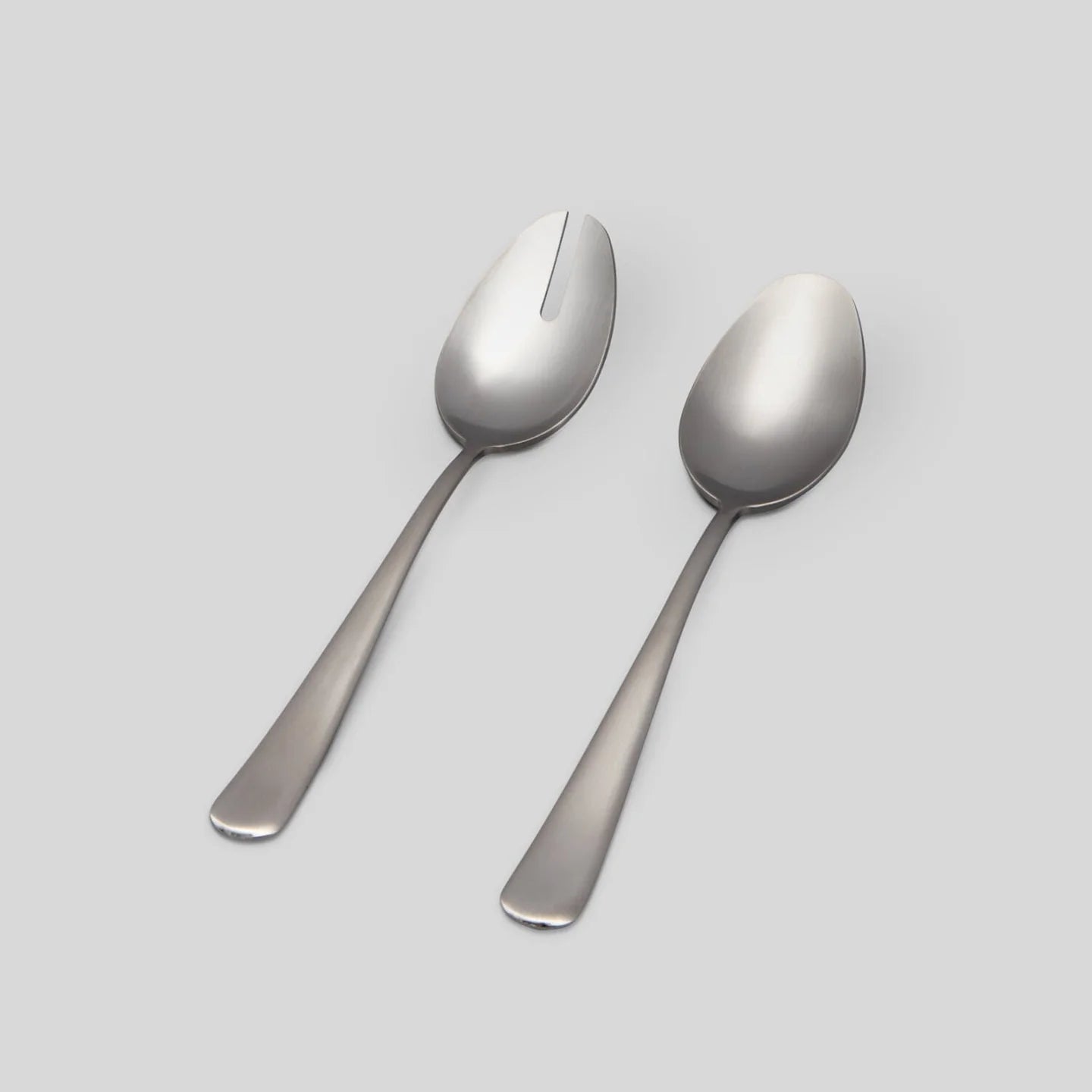 Fable Serving Spoons - Matte Silver